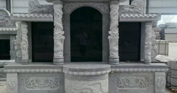 宜春 芝麻灰高档墓碑，土墓，可定制