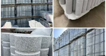 宜春 芝麻白花岗岩挡车柱、隔离柱多少钱