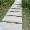 宜春 芝麻黑小区踏步、汀步石铺装效果