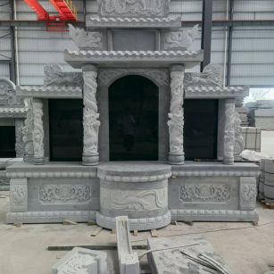 宜春 芝麻灰高档墓碑，土墓，可定制