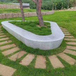 宜春 芝麻白光面整石坐凳