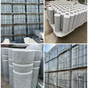 宜春 芝麻白花岗岩挡车柱、隔离柱多少钱