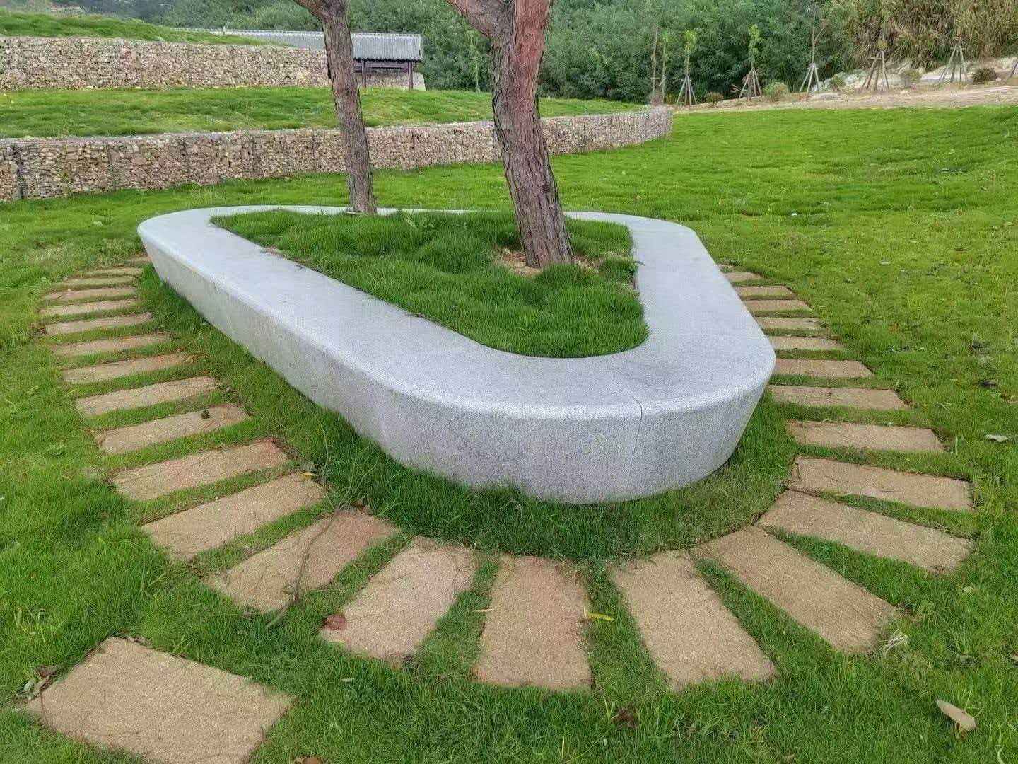 宜春 芝麻白光面整石坐凳