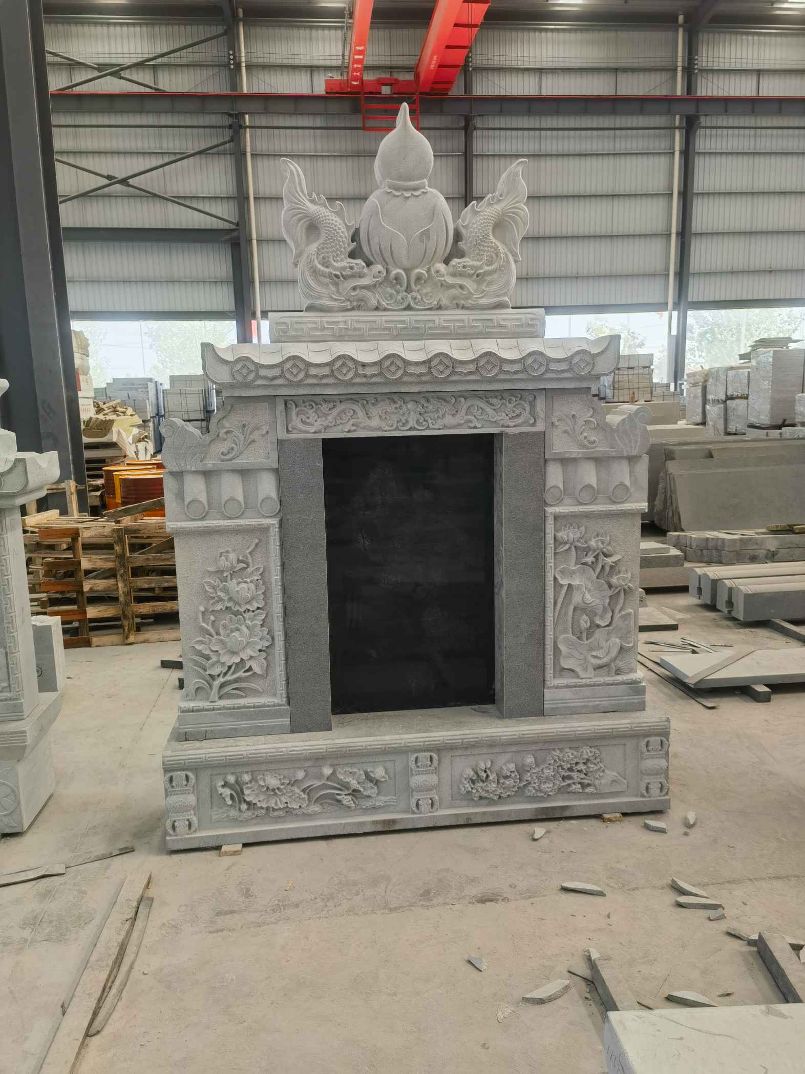 宜春 芝麻灰高档墓碑、土墓，一套也支持定做