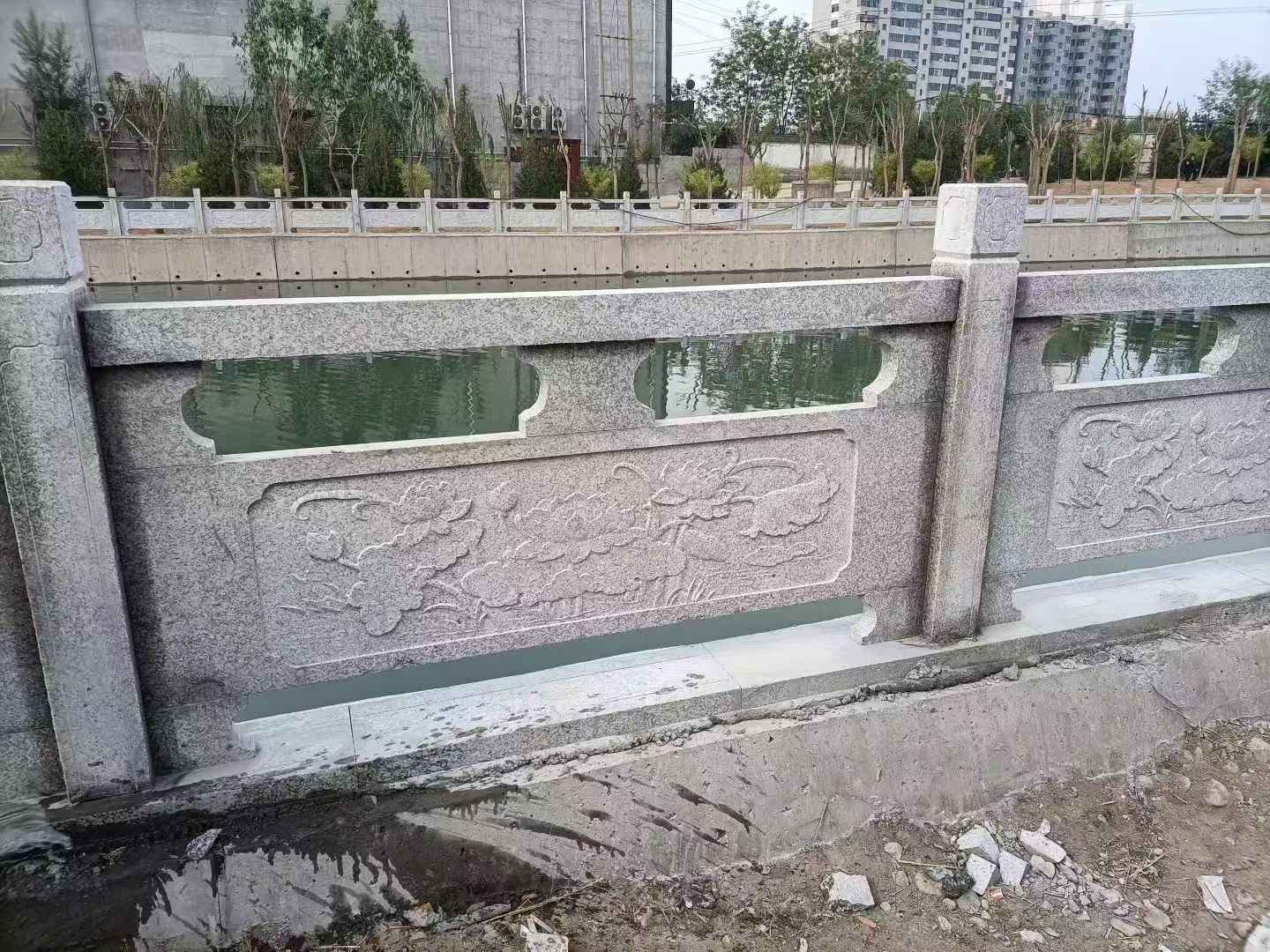 宜春 芙蓉白大花桥梁、河道，石材栏杆、围栏、护栏